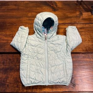 Columbia Reversible Puffer Fleece Jacket Sz 12-18M